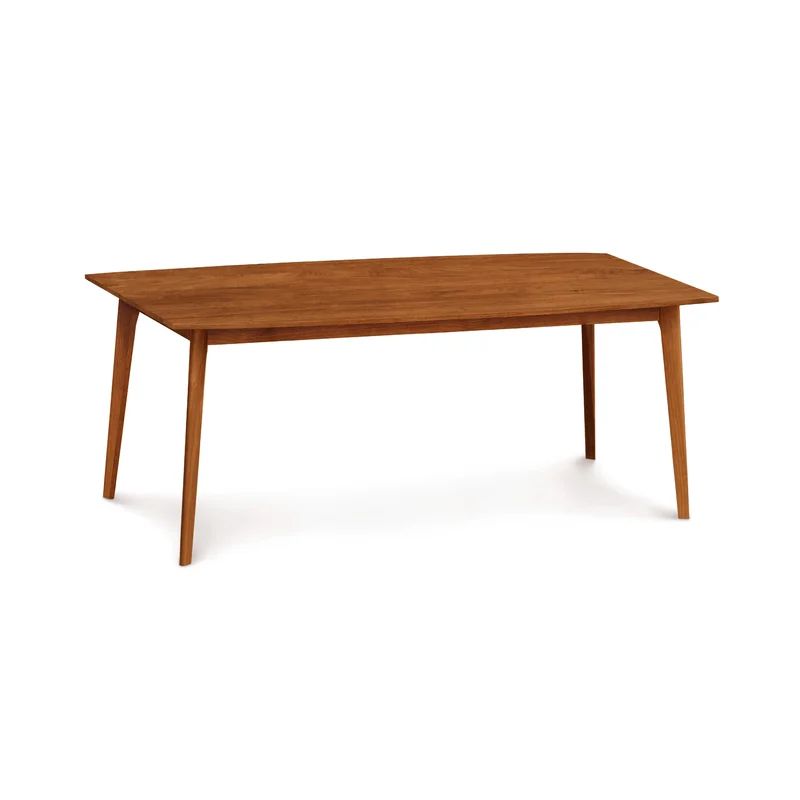 Autumn Cherry Mid-Century Modern Extendable Dining Table