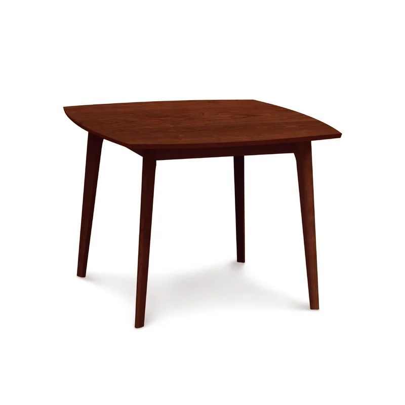 Mid-Century Modern Catalina Square Dining Table in Cognac Cherry