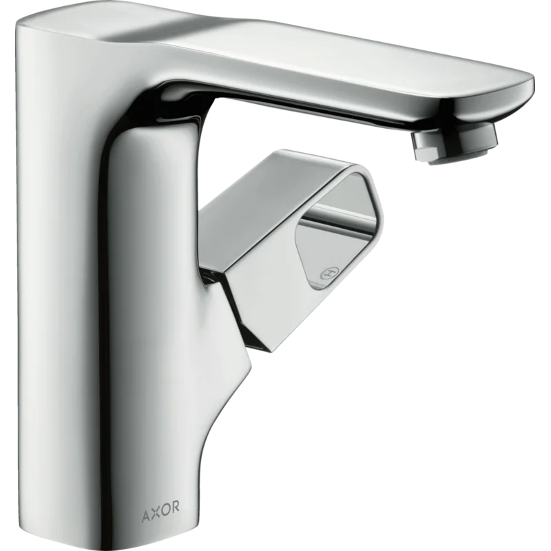 Chrome Single-Handle Modern Bathroom Faucet with Drain Assembly