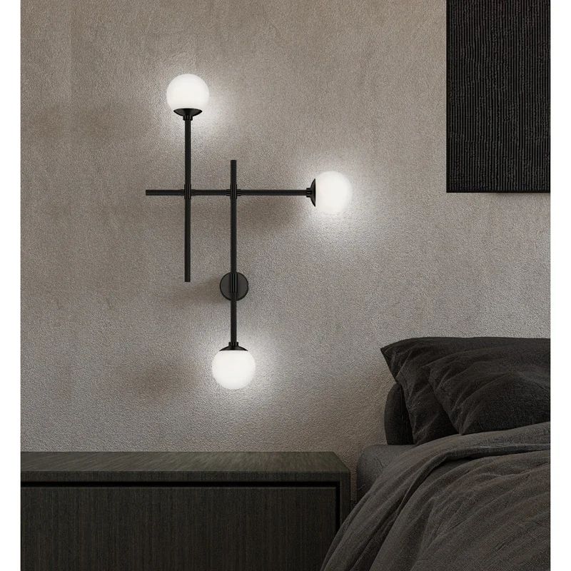 Satin Black 19.5" High Dimmable LED Wall Sconce