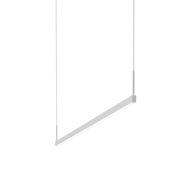 Satin White Thin-Line LED Indoor/Outdoor Pendant - 72"