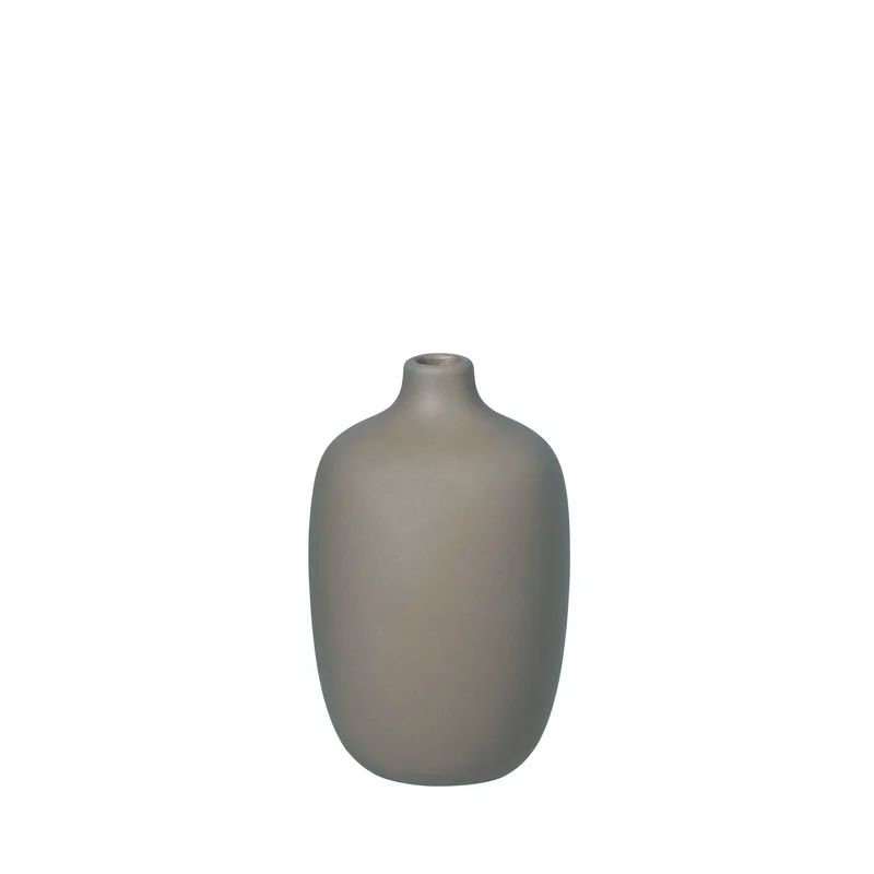 Frederike Martens Tulip-Shaped Ceola Ceramic Vase in Satellite Taupe