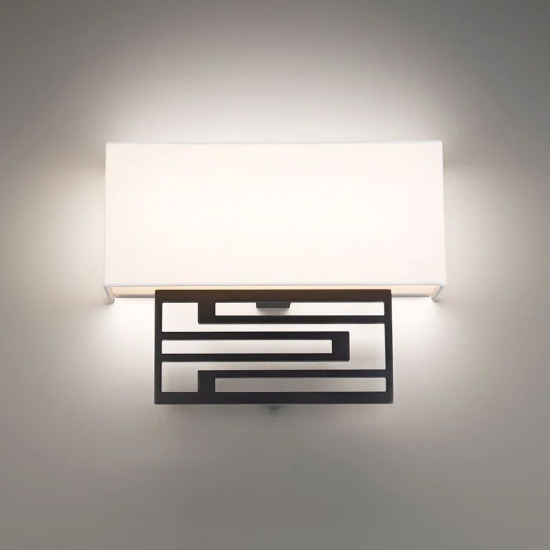 Vander 14" Black Aluminum LED Dimmable Wall Sconce