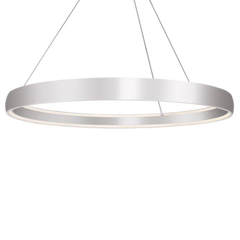 Brushed Nickel 72" Circular LED Pendant Light
