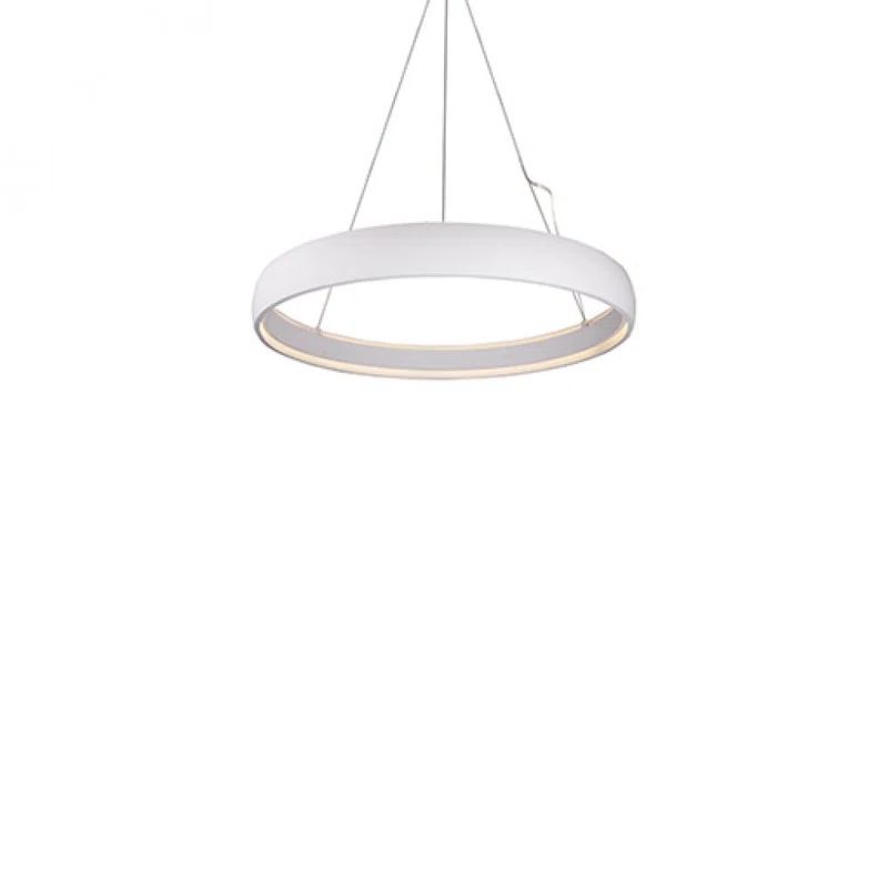 Halo 36" White Brushed Nickel LED Pendant Light