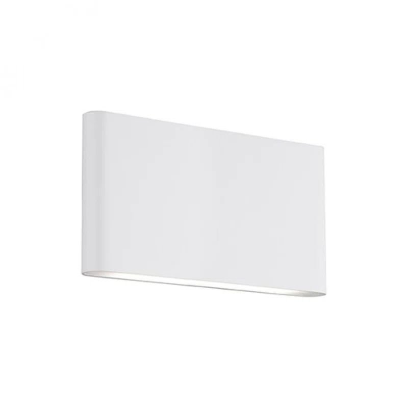 Sleek Minimalist White Aluminum Dimmable LED Wall Sconce