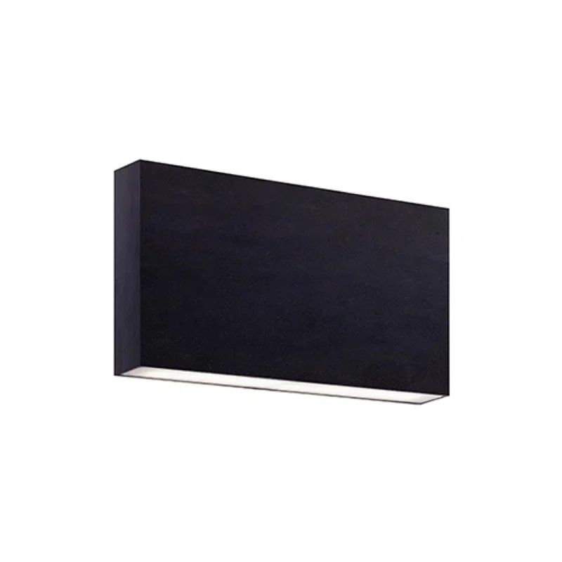 Sleek Black Cast Aluminum Dimmable LED Wall Sconce