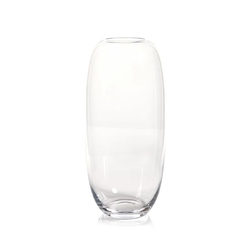 Elegant 19.75'' Clear Glass Table Vase for Contemporary Decor