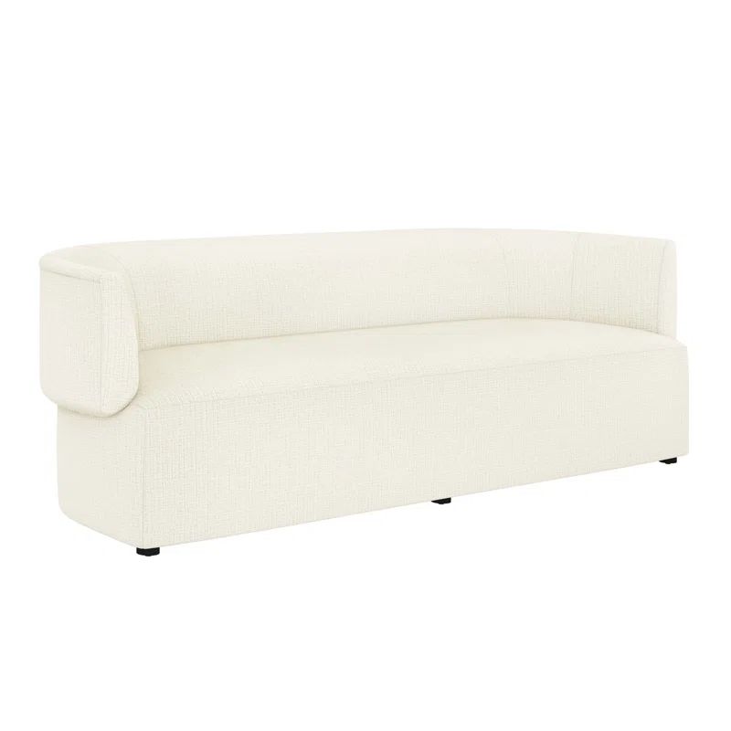 Martine 94'' Azure Dune Solid Wood Upholstered Sofa