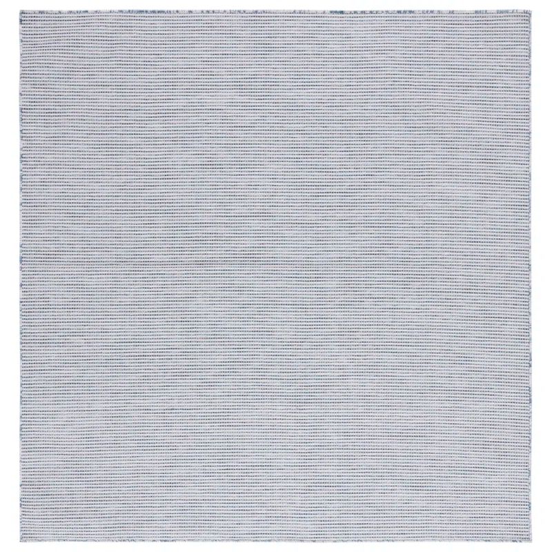 Navy Square Tufted Synthetic 77" Indoor/Outdoor Area Rug