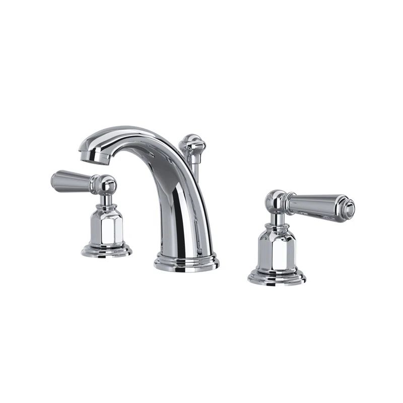 Elegant Polished Nickel 16" Widespread Traditional Bathroom Faucet