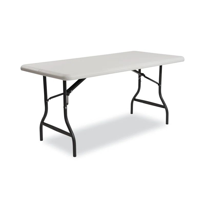 Platinum 96'' Rectangular Folding Table with Steel Legs