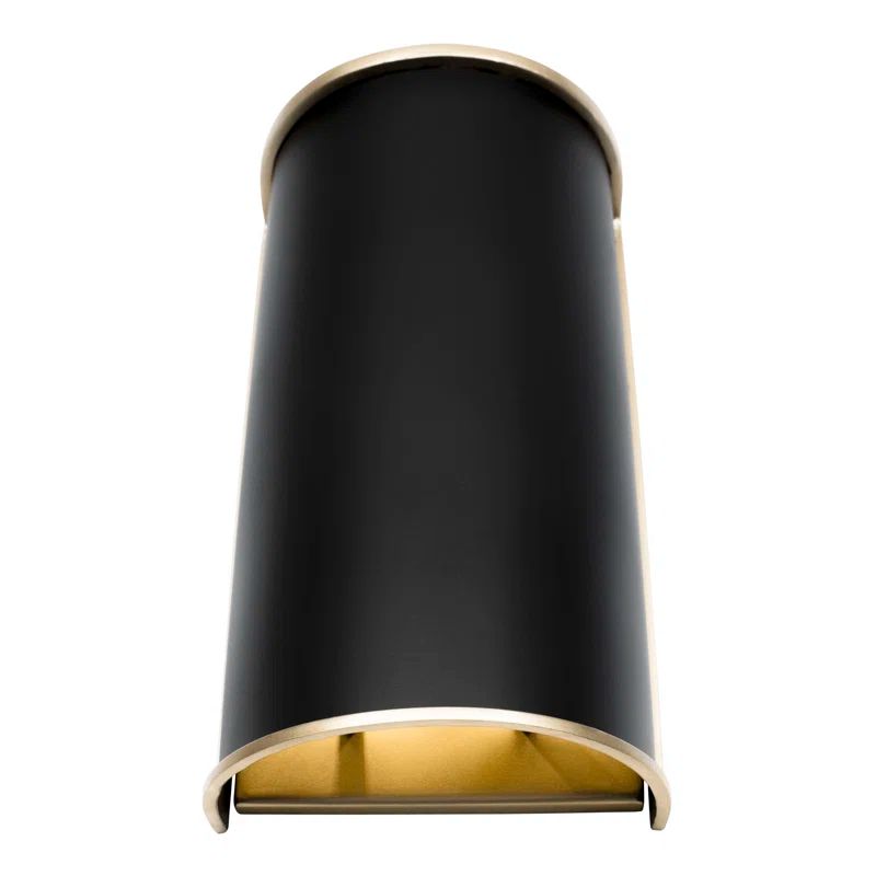 Coco Inspired Matte Black French Gold Dimmable Wall Sconce