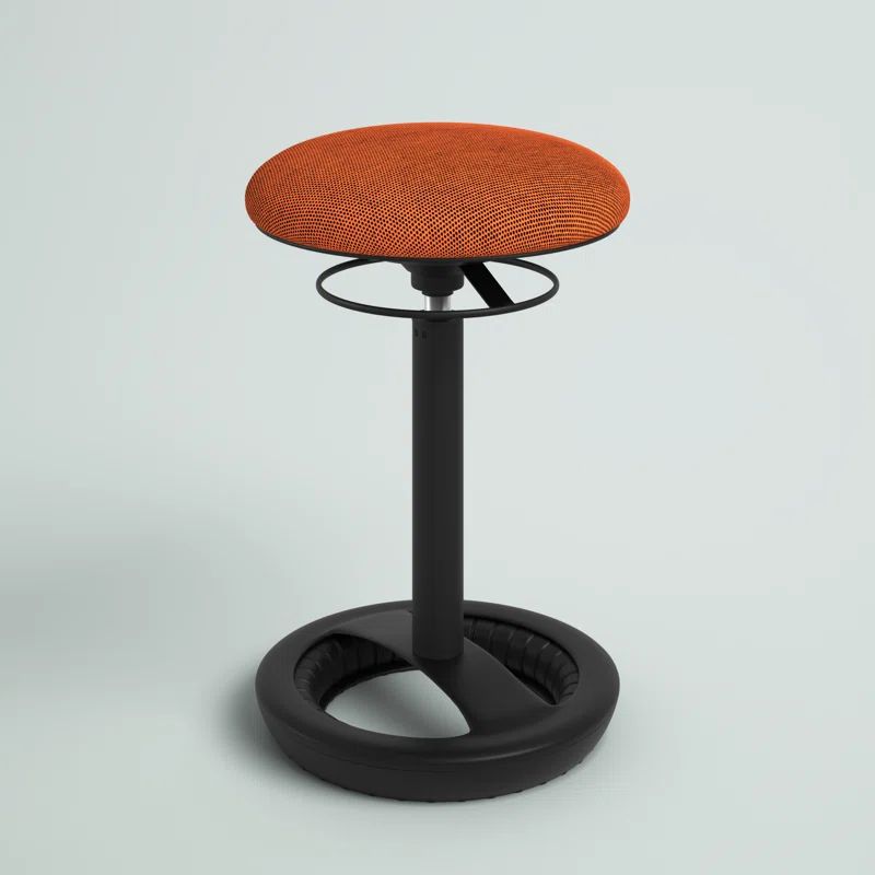 ErgoFlex 22" Orange Mesh Swivel Active Seating Chair
