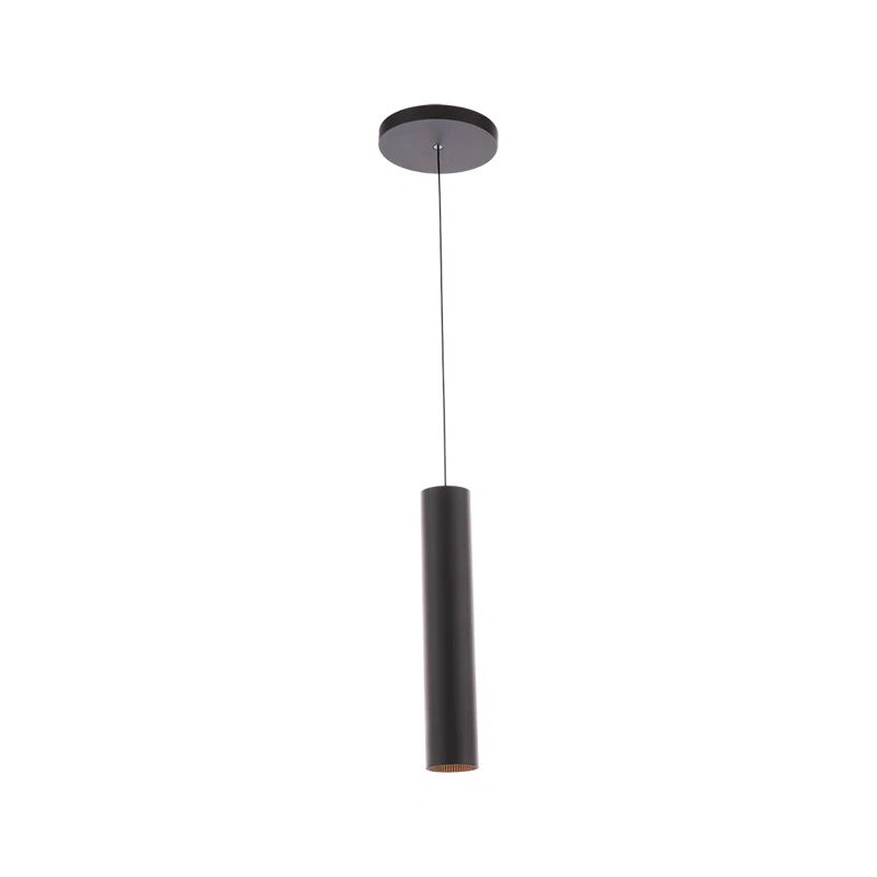 Silo Slim Black Aluminum LED Pendant with Adjustable Beam