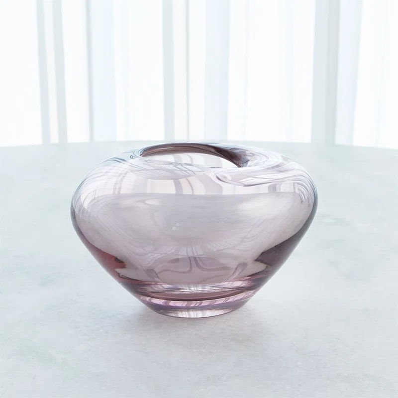 Handcrafted Amethyst Glass Novelty Vase by Global Views