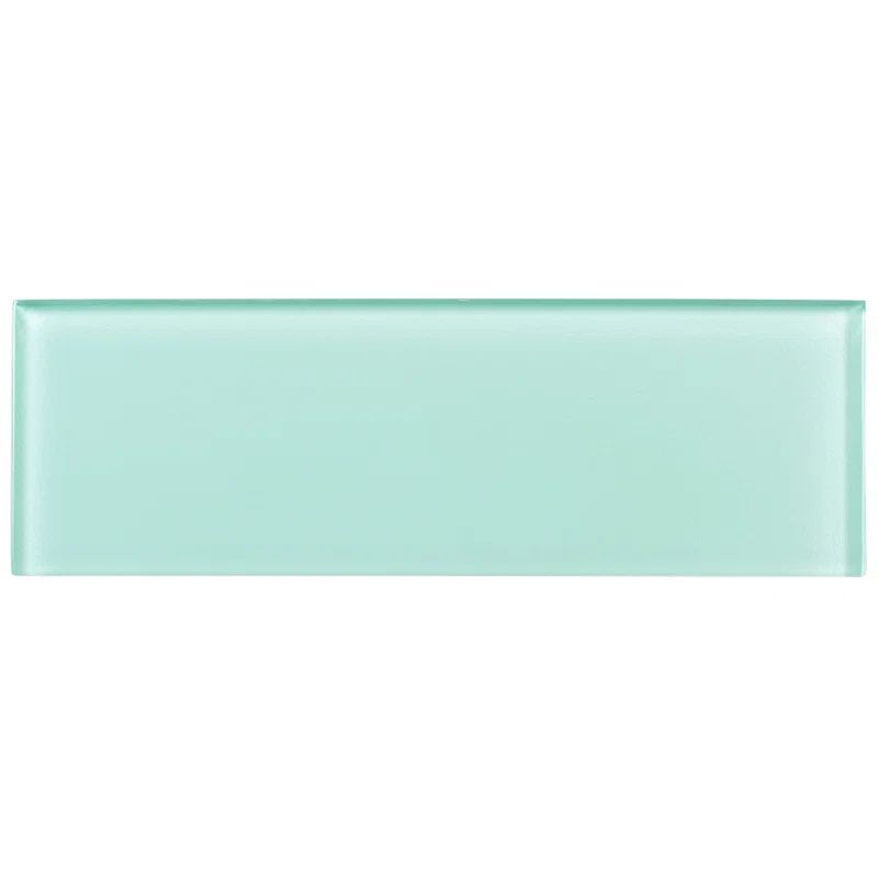 Enchant-Elle 4" x 12" Matte Blue Glass Subway Tile