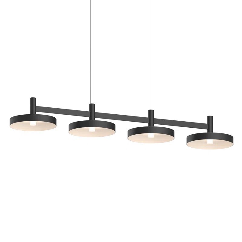 Satin Black Aluminum 43" LED Indoor/Outdoor Linear Pendant