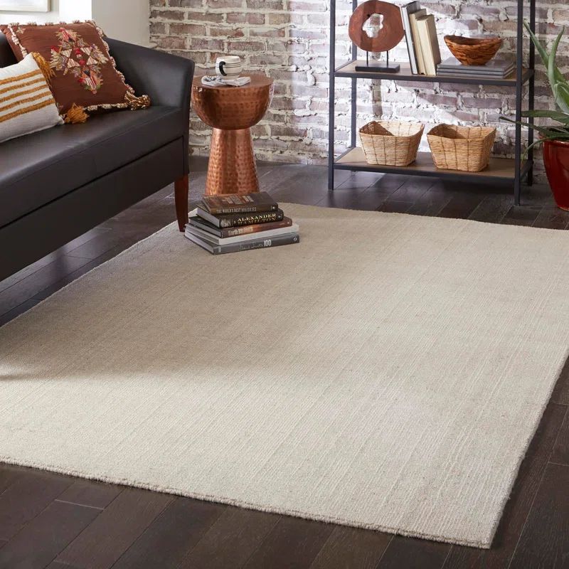 Vanilla Bean Hand-Knotted Wool Area Rug, 10' x 13'1"