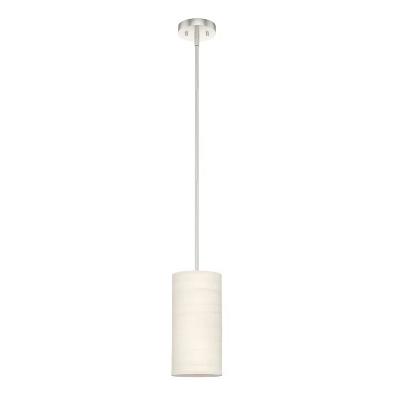 Solhaven 6" Bleached Alder Mini Drum LED Pendant Light