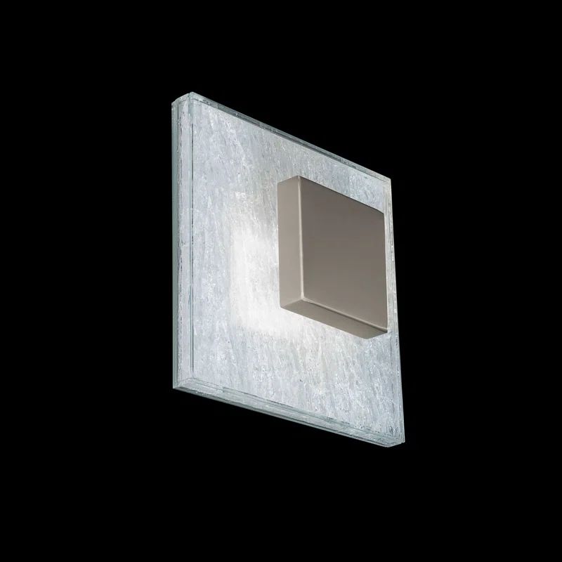 Fragment Square Brushed Nickel LED Dimmable Sconce