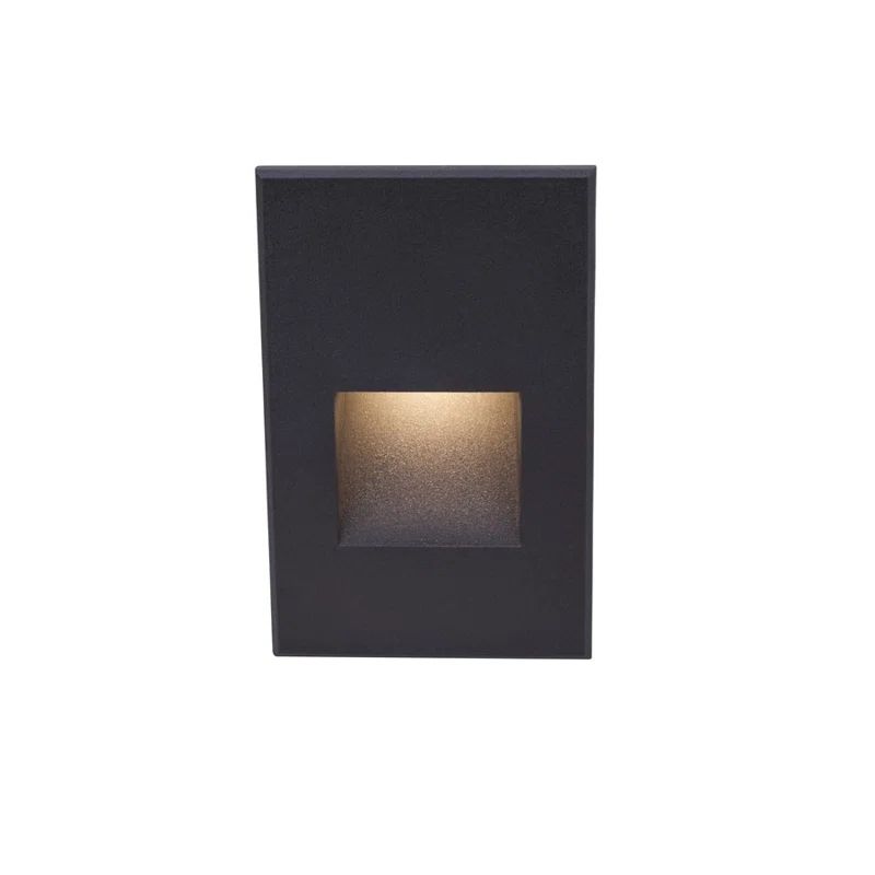 Black Dimmable LED Step and Wall Light, 5 Inch