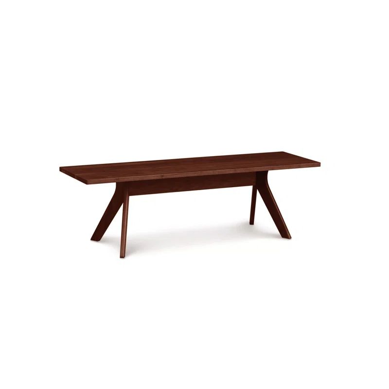 Cognac Cherry Solid Wood 60" Dining Bench