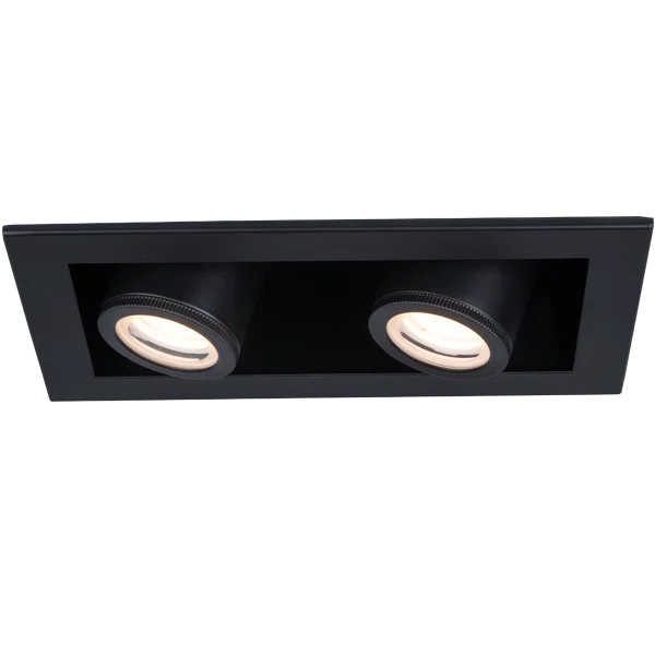 Silo Multiples 18.5" Black Aluminum 2 LED Recessed Trim