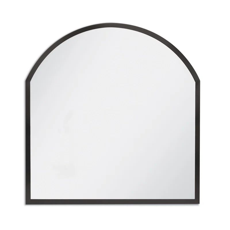 Black Nickel Steel Arch Accent Mirror