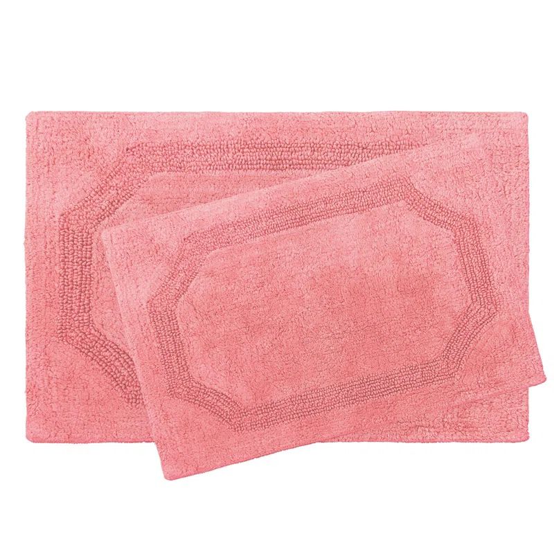 Coral Classic Cotton 2-Piece Bath Rug Set