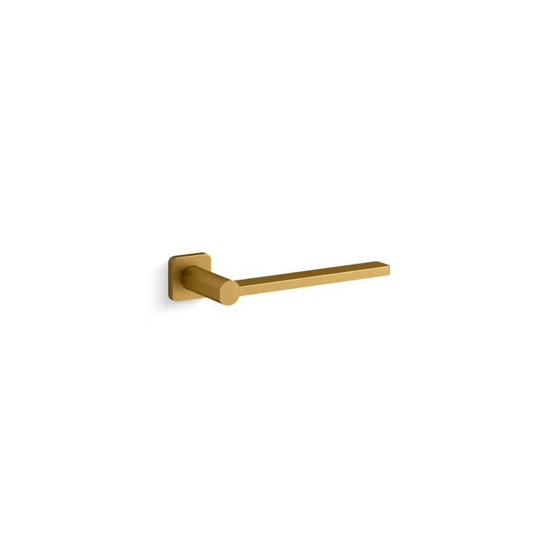 Parallel Brushed Gold Wall Mounted Towel Arm