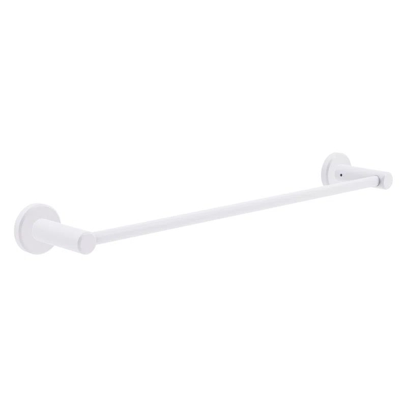 20'' Matte White Solid Brass Wall Mounted Towel Bar