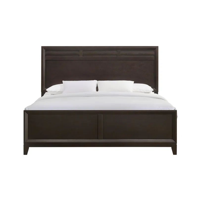 Merlot King Panel Bedroom Set with High-Profile Headboard