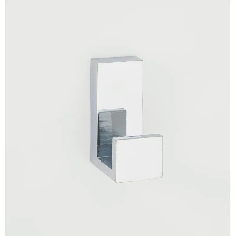Polished Chrome Modern Linear Robe Hook