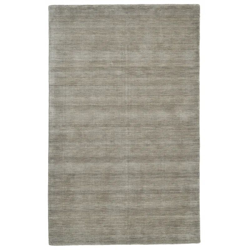 Gray Hand-Tufted Wool Runner Rug 2'6" x 8'
