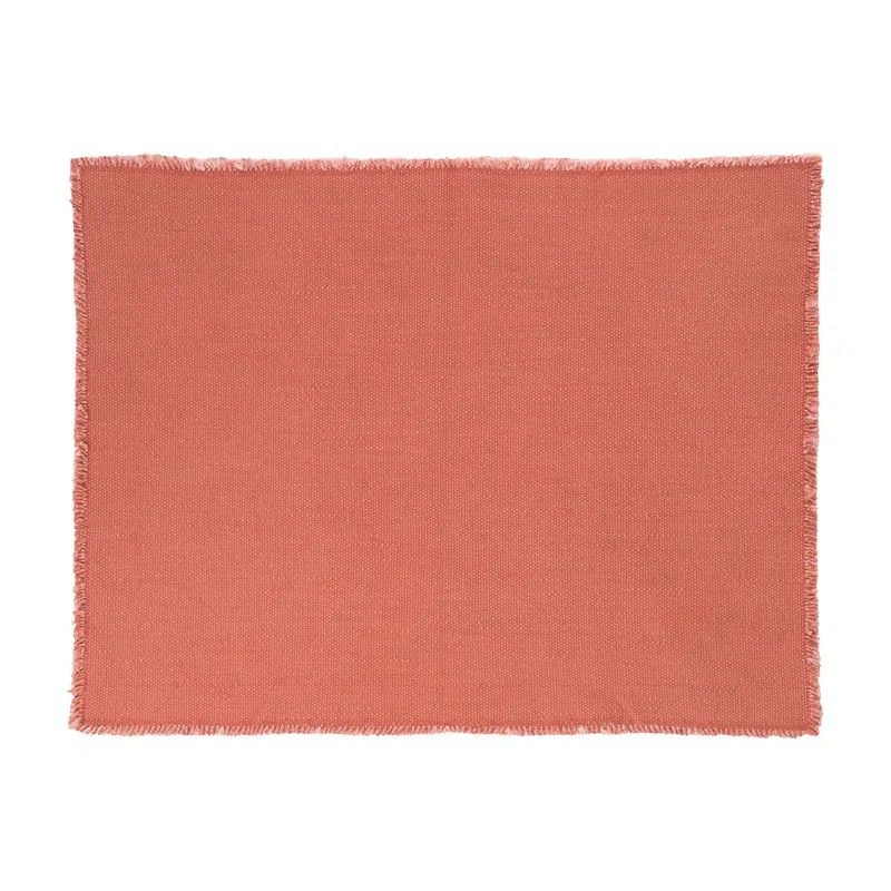 Cedar Wood Cotton Fringed Placemat