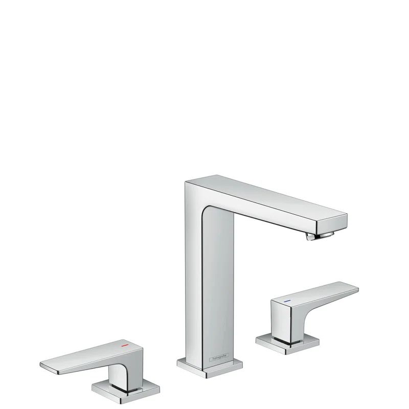 Modern Elegance Chrome Widespread Bathroom Faucet with Dual Handles