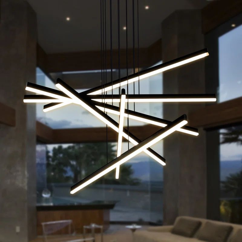 Sirius Black 32" Integrated LED Modern Adjustable Pendant Light