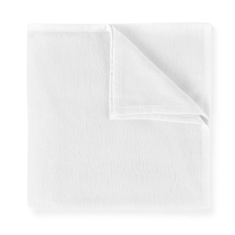 Luxurious All-Seasons White Cotton Full/Queen Throw Blanket