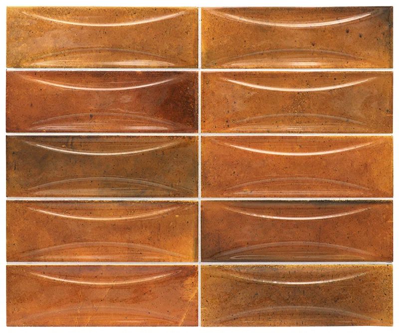 Antiek 3" x 8" Glossy Red Ceramic Subway Tile