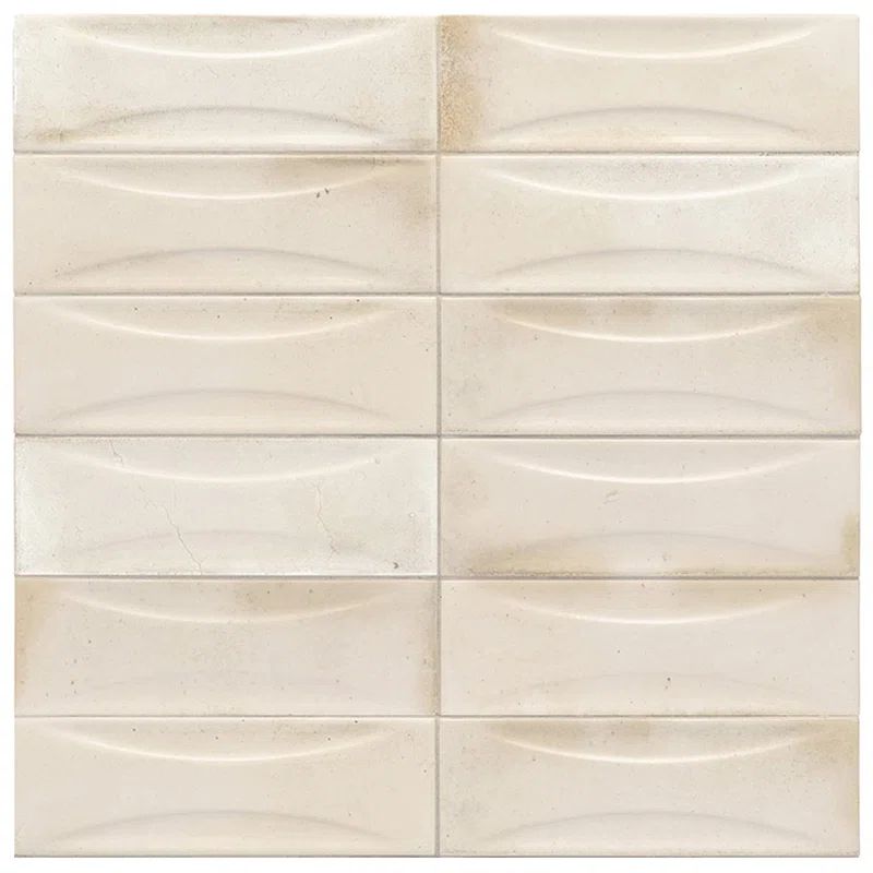 Antiek 3'' x 8'' Glossy White Ceramic Subway Tile