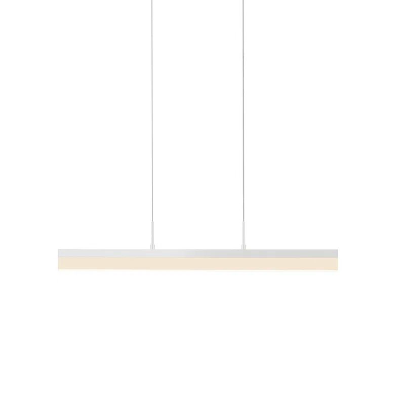 Stiletto Slim LED Kitchen Island Pendant in Satin White