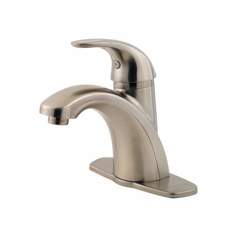 Parisa Traditional Brushed Nickel High Arc Bathroom Faucet