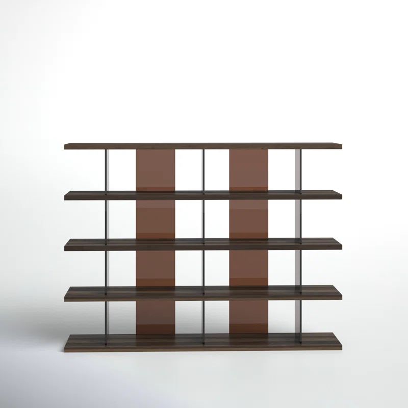 Otford Smoked Oak Multi-Tiered Minimalist Bookcase