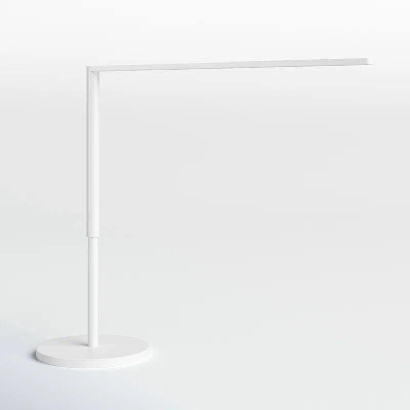 Lady7 Sleek Cordless Adjustable Matte White LED Desk Lamp