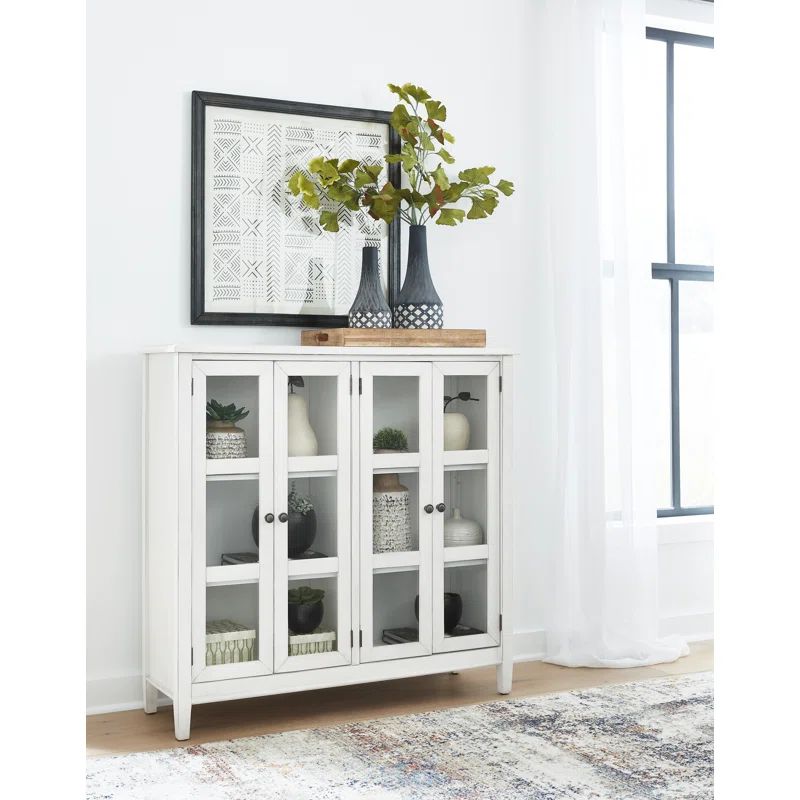 Gray Adjustable Shelving Office Accent Cabinet