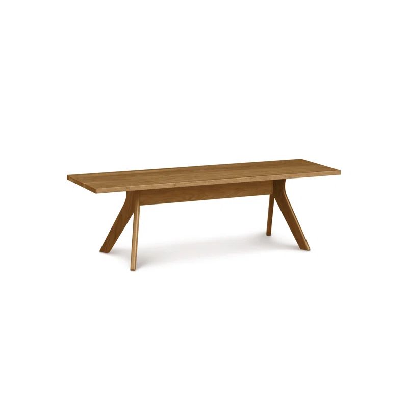 Audrey 60" Saddle Cherry Solid Wood Bench