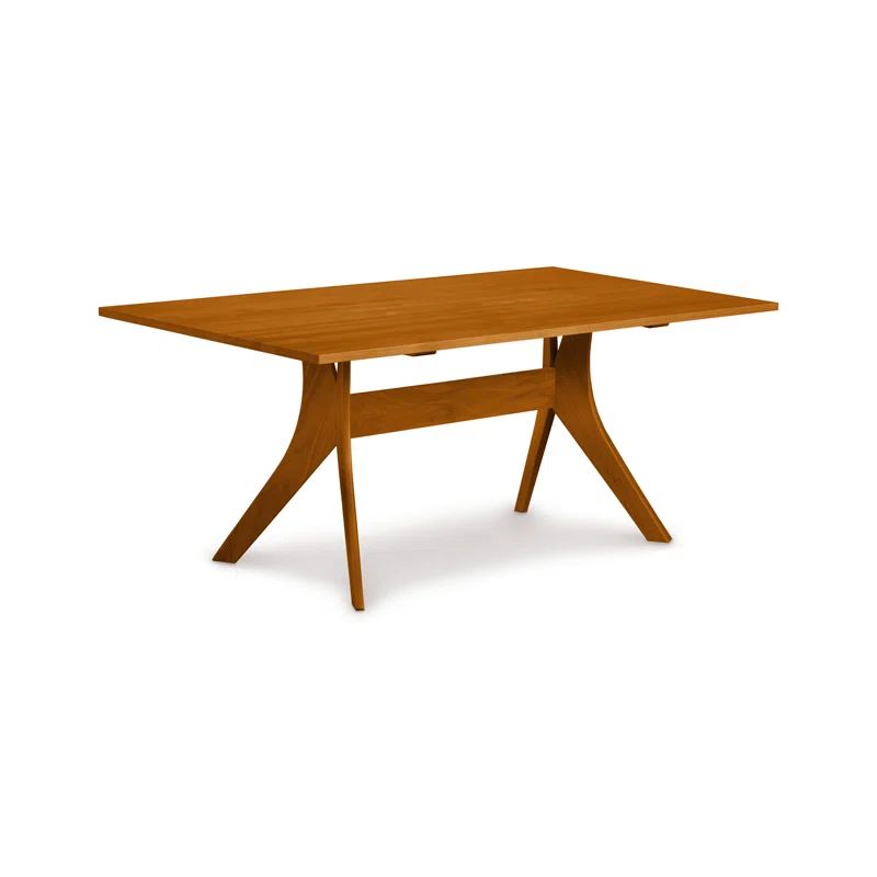 Audrey Autumn Cherry 72" Extendable Solid Wood Dining Table