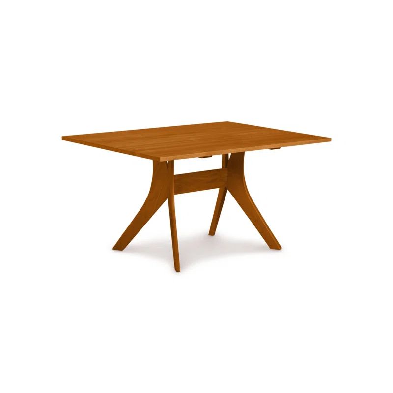 Audrey Extendable Cherry Wood Trestle Dining Table