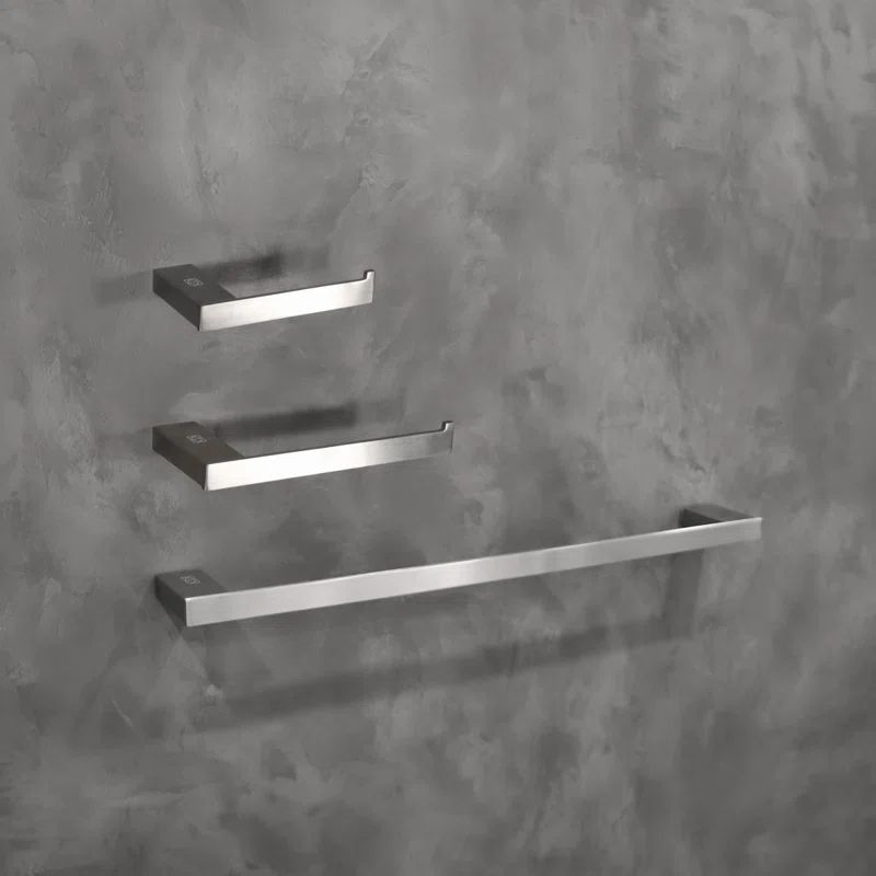 Sofia Brushed Nickel 3-Piece Stainless Steel Bathroom Hardware Set